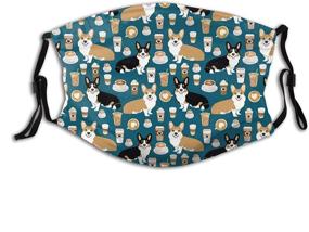 img 4 attached to 🐶 Corgis Face Mask: Fashionable Black Dustproof Bandana with Adjustable Reusable Design & 2 Filters for Breathable, Washable, and Protective Wear