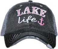 stylish katydid lake life baseball cap for women - cute trucker hat with sun protection logo