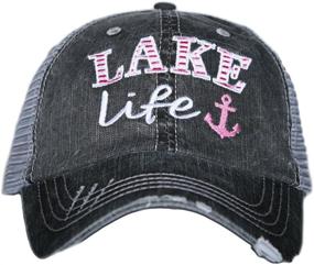 img 1 attached to Stylish Katydid Lake Life Baseball Cap for Women - Cute Trucker Hat with Sun Protection