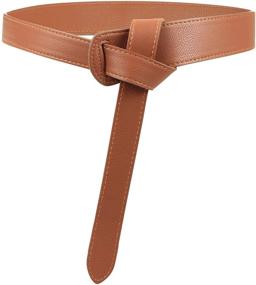 img 4 attached to Womens Leather Buckle Junior Waist