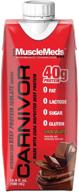 musclemeds carnivor protein shake, chocolate flavor - 16.9 fl oz (pack of 12) logo