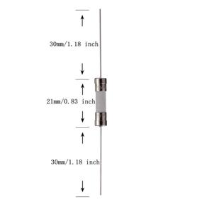 img 1 attached to Bojack T5AL250V 5x20mm Ceramic Time Delay Fuse