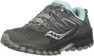 👟 saucony versafoam excursion walking charcoal women's shoes: maximum comfort and style for athletic pursuits logo