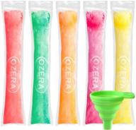 popsicle bags - ozera 150 pack ice pop mold bags - disposable diy popsicle molds bags pouches - otter freeze pops popsicle bags maker with silicone funnel logo