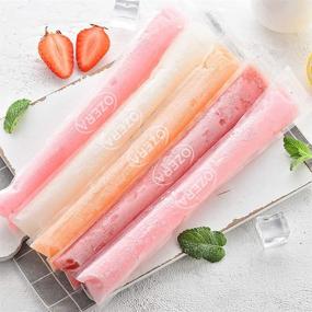 img 3 attached to Popsicle Bags - Ozera 150 Pack Ice Pop Mold Bags - Disposable DIY Popsicle Molds Bags Pouches - Otter Freeze Pops Popsicle Bags Maker with Silicone Funnel