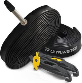 img 4 attached to 🚴 Ultraverse Bike Inner Tube for 700x23-25c, 700x35-43c, 28 inch Bicycle Wheels - 48mm Presta Valve - Butyl Rubber Tubes for Road and Gravel Bikes - Includes 2 Tubes and 2 Tire Levers