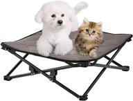 🐾 kingcamp portable raised dog bed: cooling, washable, and stable for travel, camping, and outdoor activities - available in 3 sizes! logo