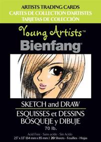 img 1 attached to Bienfang Young Artists' Trading Cards, Sketch & Draw, 20 Sheets