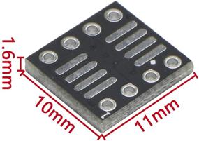 img 3 attached to 💡 JIUWU 8 Pin Double-Side Prototype PCB Adapter for DIY Soldering & Electronic Projects - Universal Board Protoboard SO MSOP TSSOP SOIC SOP8 to DIP8