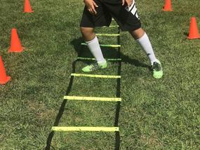 img 1 attached to 🏃 Enhance Speed and Agility with Cintz Heavy Duty Fixed Rungs Speed Ladder