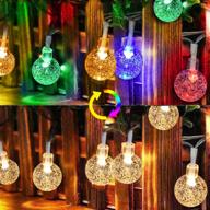 🌟 enhance your holiday spirit: outdoor globe string lights, 160 led 66ft color changing fairy light 8 modes, perfect for christmas wedding party home garden indoor decorations warm white to multicolor логотип