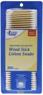 300 count wood stick cotton swabs: versatile stick swabs for various applications logo