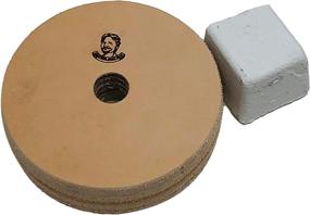 img 4 attached to 3-Inch Leather Honing Wheel with Buffing Compound - 3/4-Inch Width