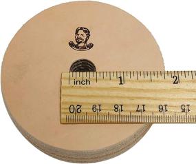 img 2 attached to 3-Inch Leather Honing Wheel with Buffing Compound - 3/4-Inch Width