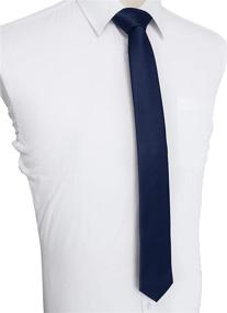 img 1 attached to JEMYGINS Skinny Pocket Square Necktie: A Versatile Accessory for Men's Ties, Cummerbunds & Pocket Squares