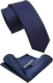 img 4 attached to JEMYGINS Skinny Pocket Square Necktie: A Versatile Accessory for Men's Ties, Cummerbunds & Pocket Squares