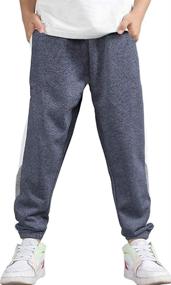 img 4 attached to BINPAW Boys' Cotton Jogger Pants for Casual Comfort and Style