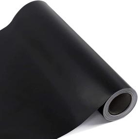 img 4 attached to 🖤 High-Quality Matte Black Vinyl Rolls - 12 Inches x 20 Feet - Perfect for Signs, Scrapbooking, and Craft Cutters