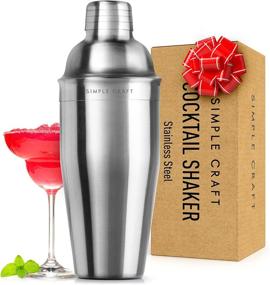 img 4 attached to 🍸 24 Oz Easy Craft Cocktail Shaker