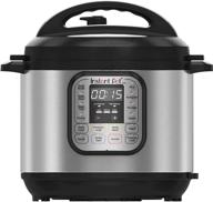 instant pot duo 7-in-1 electric pressure cooker, slow cooker, rice cooker, steamer, sauté, yogurt maker, warmer & sterilizer, 6 quart, stainless steel/black - enhanced seo логотип