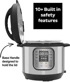 img 1 attached to Instant Pot Duo 7-in-1 Electric Pressure Cooker, Slow Cooker, Rice Cooker, Steamer, Sauté, Yogurt Maker, Warmer & Sterilizer, 6 Quart, Stainless Steel/Black - Enhanced SEO