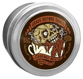 img 2 attached to ☕️ Experience the Bold Aroma of GRAVE BEFORE SHAVE Caramel Mocha Blend Beard Balm - 4 oz. (Caramel Mocha Coffee Scent)
