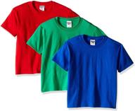 👕 comfortable and versatile jerzees youth 3-pack crew tee shirt: perfect for everyday wear logo