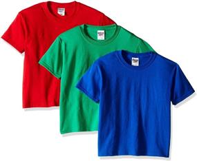 img 1 attached to 👕 Comfortable and Versatile Jerzees Youth 3-Pack Crew Tee Shirt: Perfect for Everyday Wear