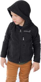 img 1 attached to 🧥 Fleece Hoodie Jacket with Zipper - Boys' Clothing by Snonook
