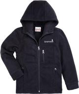 🧥 fleece hoodie jacket with zipper - boys' clothing by snonook logo