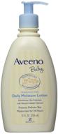 👶 aveeno baby moisture lotion fragrance: gentle hydration for delicate skin logo