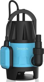img 4 attached to 🌊 SereneLife 400W Submersible Sump Pump: Clean/Dirty Water Utility with Auto Float Switch, 1980 GPH, and 16 ft. Cord - Ideal for Garden, Yard, Swimming Pool, Pond, and Flooded Areas - SLBSMPMP50