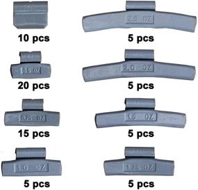 img 1 attached to 🔧 Комплект грузиков для колес в стиле Harzole MC-70M 70 штук: Достигайте оптимального баланса колеса с точностью и качеством.