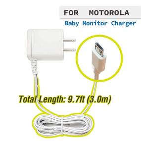 img 3 attached to Long-Cord Motorola Baby Monitor Charger, Micro USB 5V 1A, Compatible with MBP Series Handheld Units (MBP33S, MBP36S, MBP36XL, MBP38S, MBP41S, MBP43S, MBP843, MBP853, MBP854, MBP855)