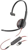 blackwire 3215 usb-a on-ear mono headset by plantronics - wired headset logo