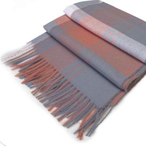 img 3 attached to ZOMFUSK Winter Women Plaid Lightweight Women's Accessories and Scarves & Wraps