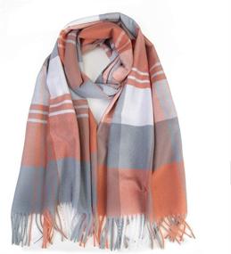 img 1 attached to ZOMFUSK Winter Women Plaid Lightweight Women's Accessories and Scarves & Wraps