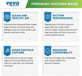 img 2 attached to 🧳 VEVA 20 Pack Premium SuperVac Vacuum Bags 106960: Compatible with ProTeam Super HalfVac Pro Vacuum Cleaner, 6 Quart Bags - Maximize Cleaning Efficiency Now!