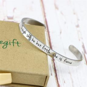 img 2 attached to Inspiring Engraved Bracelets: Perfect Gifts of Motivation for Women & Teen Girls on Birthdays or Christmas