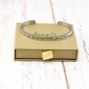 img 1 attached to Inspiring Engraved Bracelets: Perfect Gifts of Motivation for Women & Teen Girls on Birthdays or Christmas