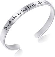 inspiring engraved bracelets: perfect gifts of motivation for women & teen girls on birthdays or christmas logo