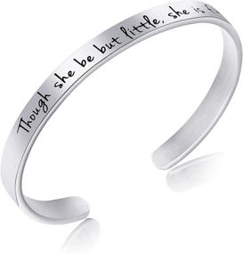 img 4 attached to Inspiring Engraved Bracelets: Perfect Gifts of Motivation for Women & Teen Girls on Birthdays or Christmas