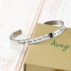 img 3 attached to Inspiring Engraved Bracelets: Perfect Gifts of Motivation for Women & Teen Girls on Birthdays or Christmas