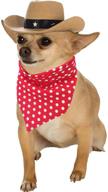 yoavip cowboy hat bandana scarf costume set for pet dogs and cats - ideal party supplier логотип