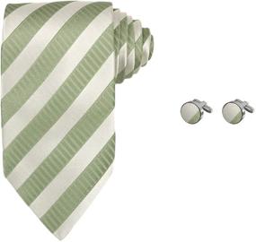 img 4 attached to 🎩 Y&G Men's Fashion Classic Fabric Mens Neckties Cufflinks Set: Elevate Your Style with Sophistication