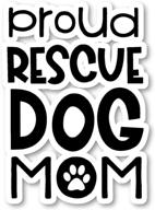 proud rescue dog sticker stickers logo