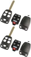 case shell key fob keyless entry remote fits honda odyssey 2011 2012 2013 (n5f-a04taa) logo