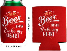 img 1 attached to 🍺 8-Piece Beer Can Sleeves - Neoprene Drink Cooler Sleeves for Cans and Bottles with Funny Quotes - Beer Can Coolers Ideal for Keeping Drinks Cold