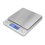 🍽️ next-shine digital kitchen scale mini pocket pro: 500g x 0.01g, lcd display, stainless steel platform - ideal for cooking, baking, jewelry, weight measurement, and postal parcels logo