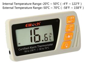 img 2 attached to 🌡️ Elitech VT-10 Vaccine Thermometer: Reliable Refrigerator Freezer Monitor with Glycol Bottle Probe for Cooler Pharmacy